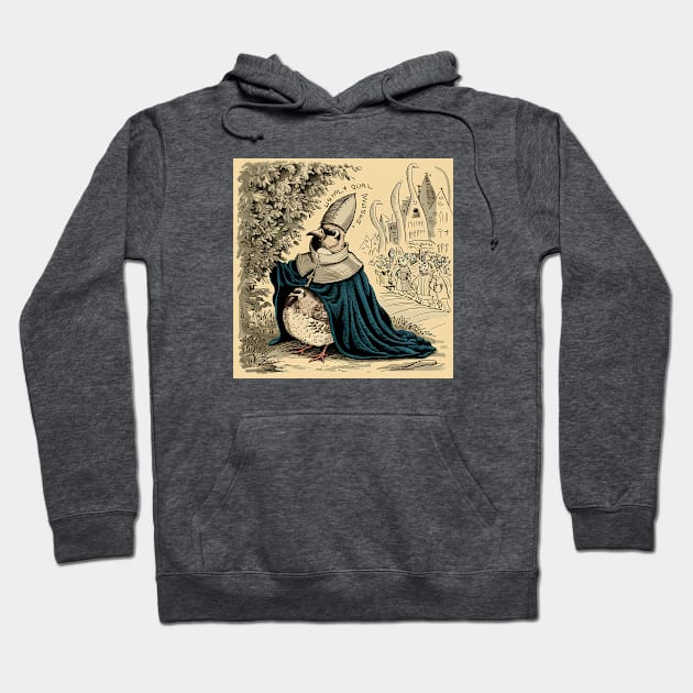 The Holy Quail Hoodie by Dizgraceland